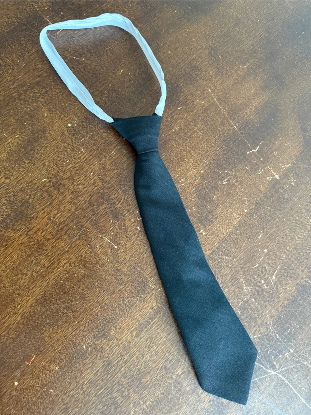 Set of 2 Old Navy Navy Blue Tie w/White Fish Pattern & Black Zip Closure Tie 8yo